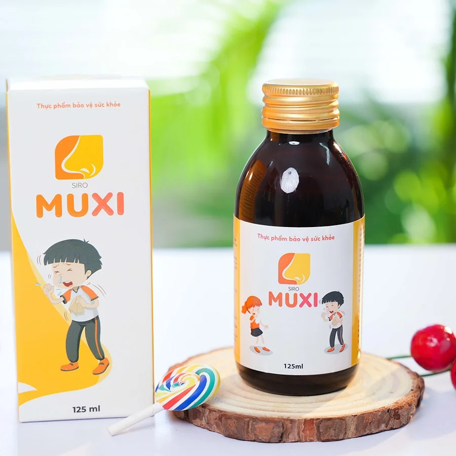 Siro Muxi hỗ trợ giảm các triệu chứng sổ mũi, ngạt mũi, chảy nước mũi do viêm mũi, viêm xoang