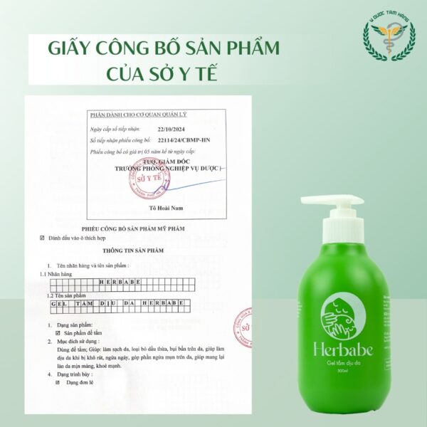 Gel Tắm dịu Da herbabe