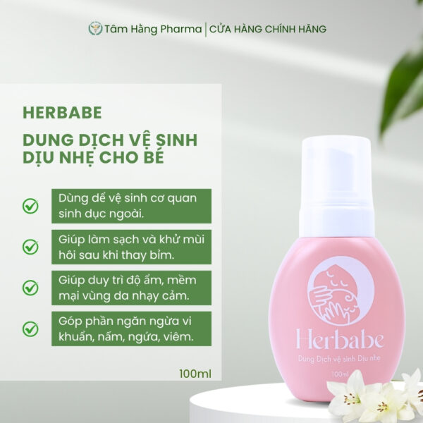 Dung Dich Ve Sinh Cho Be Herbabe